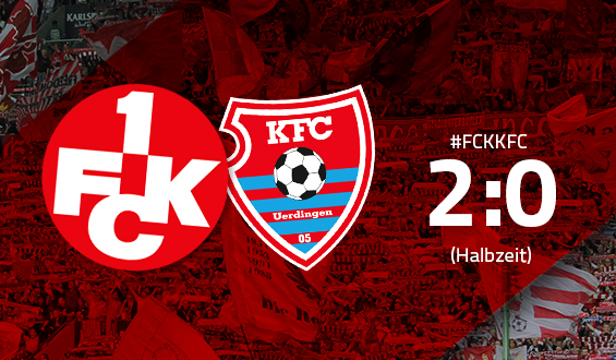 2:0 zur Pause: Pick trifft doppelt für den FCK