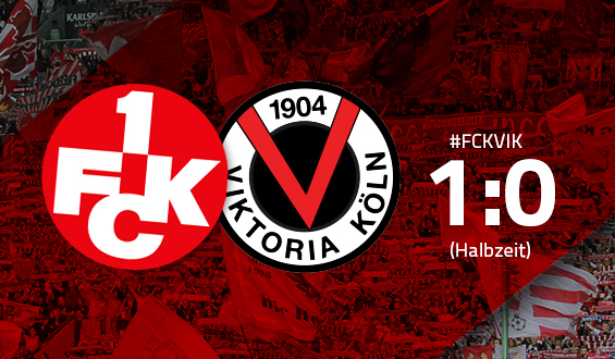 1:0 zur Halbzeit: Lautern führt dank Kühlwetter