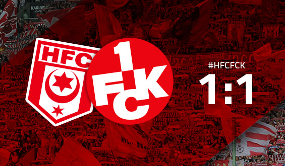 FCK verdient sich einen Zähler: 1:1 in Halle