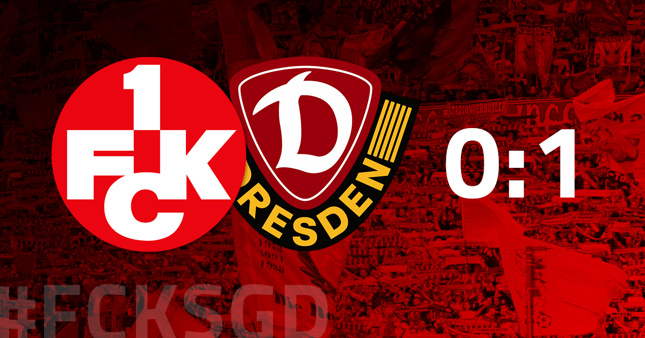 Trotz Überzahl: FCK verliert 0:1 gegen Dresden
