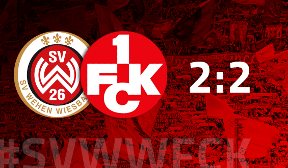 2:2 in letzter Sekunde: FCK punktet in Wiesbaden