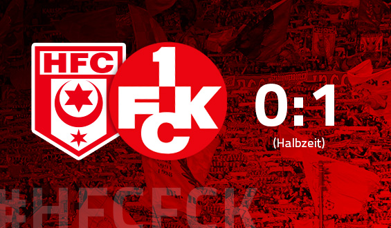 Redondo trifft: Lautern führt zur Halbzeit 1:0 in Halle