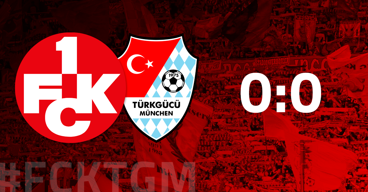 Wieder kein Heimsieg: FCK gegen Türkgücü endet 0:0