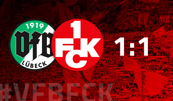 Hanslik trifft zum 1:1: Lautern mit Remis in Lübeck