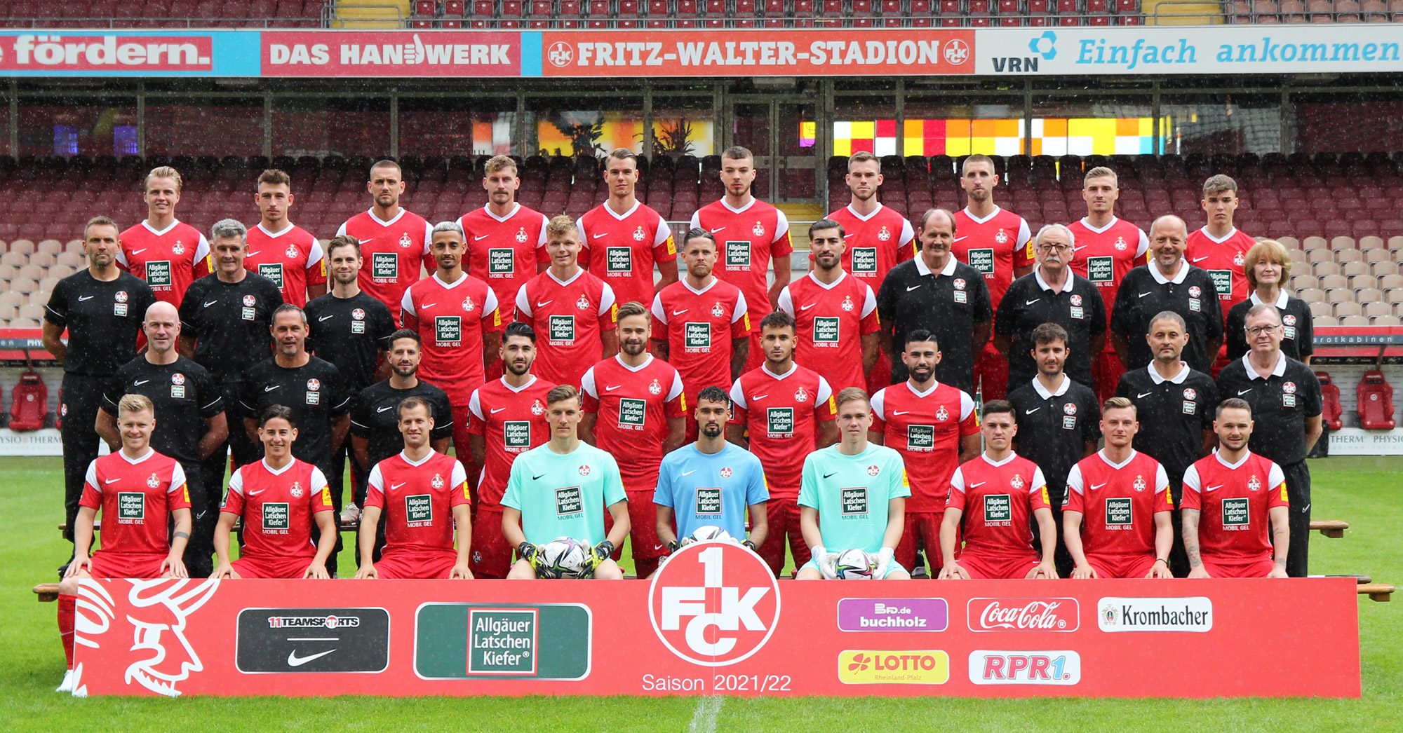 Das neue Mannschaftsfoto des 1. FC Kaiserslautern zur Saison 2021/22
