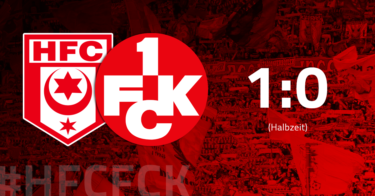Halbzeit in Halle: FCK nach starkem Start in Rückstand