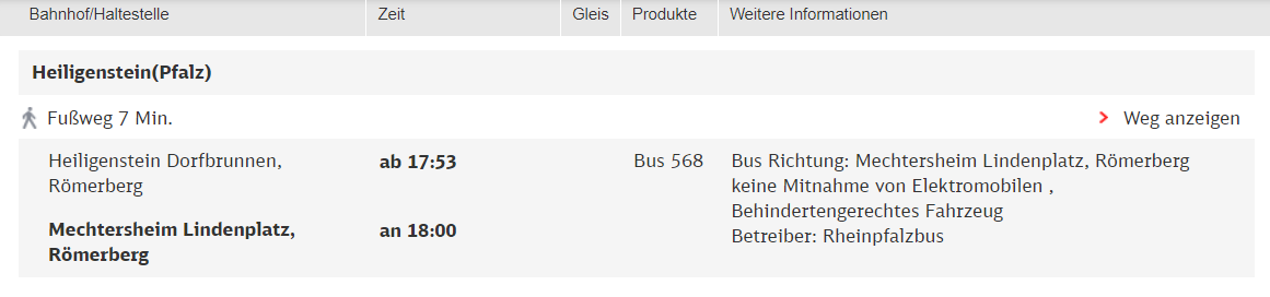 Anreiseinfos Bahn