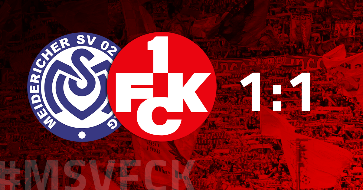 Siegesserie gerissen: FCK spielt 1:1 in Duisburg