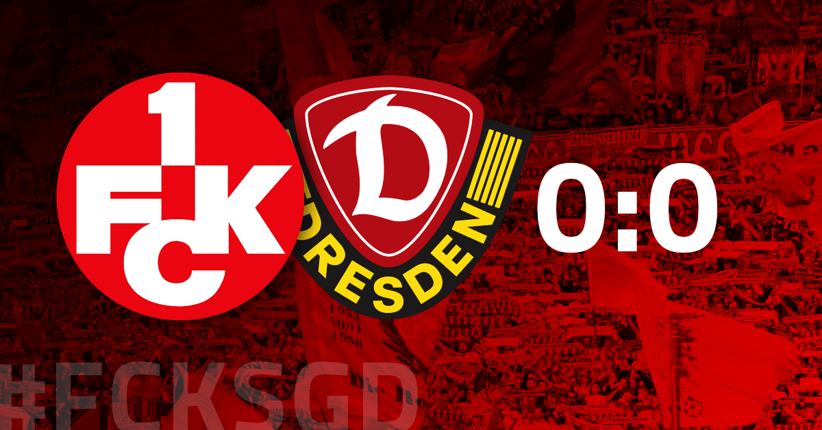 Kein Sieger im Hinspiel: FCK gegen Dresden endet torlos