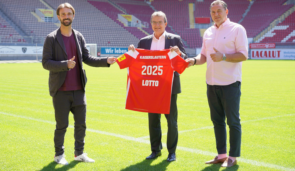 Lotto RLP bleibt Partner und Ärmelsponsor des FCK