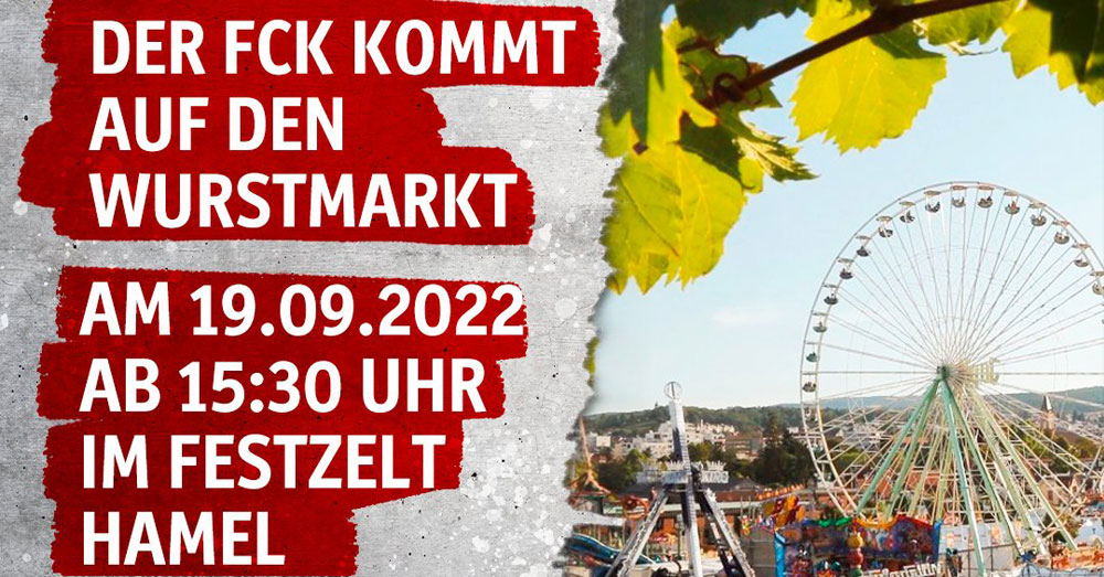 Große FCK-Autogrammstunde auf dem Wurstmarkt 2022
