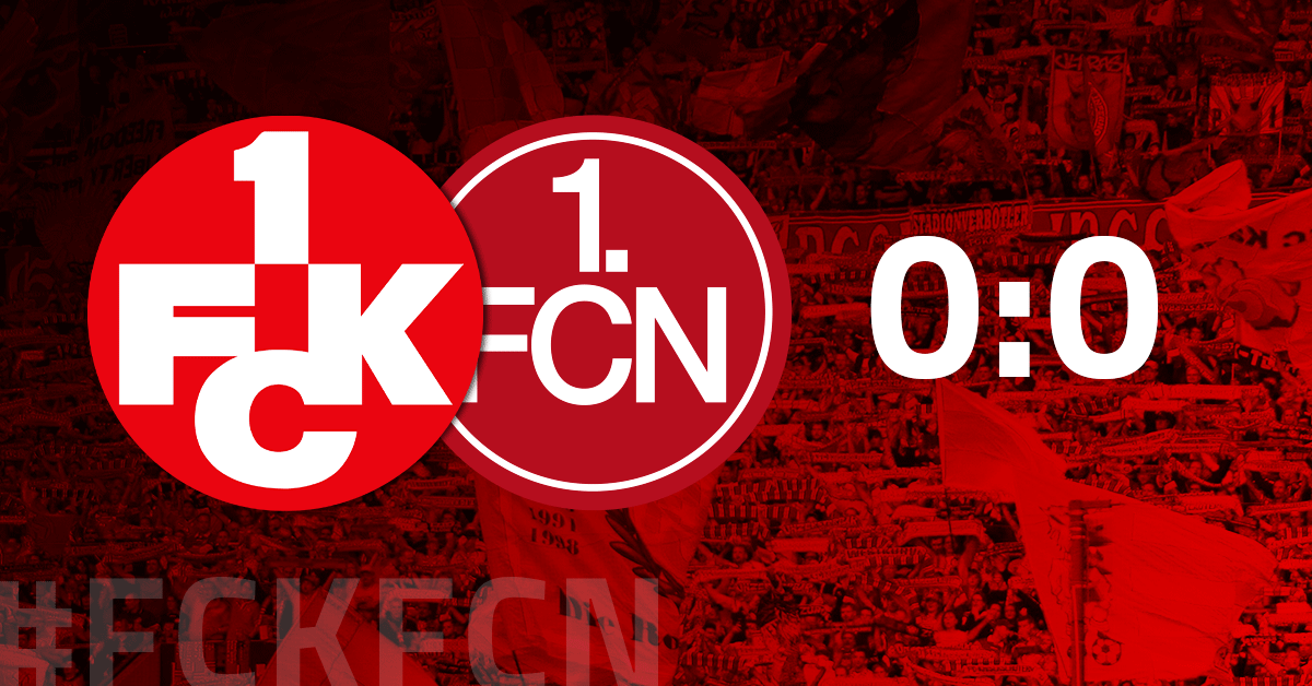 Gute Chancen, kein Tor: FCK und Nürnberg spielen 0:0