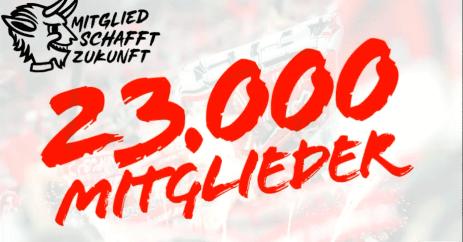 FCK e.V. hat die Marke von 23.000 Mitgliedern geknackt