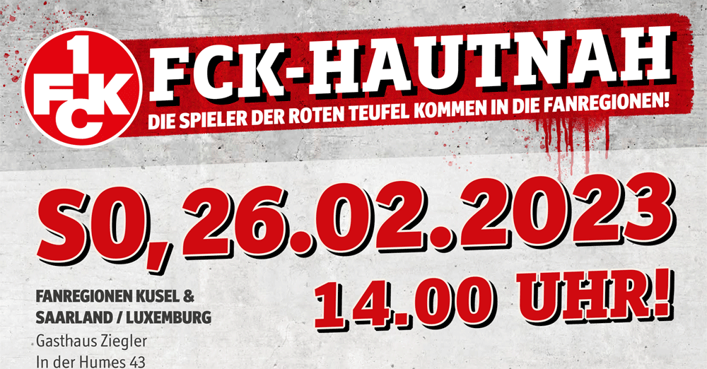 FCK-Hautnah: Spieler am 26. Februar in den Fanregionen