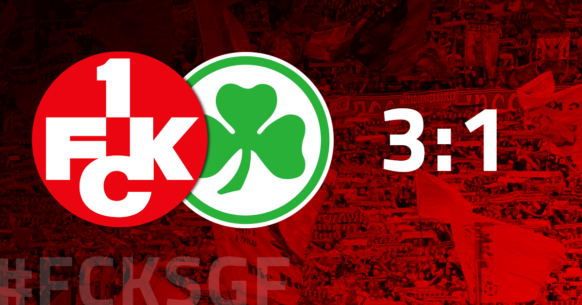 Doppelschlag nach Ausgleich: FCK besiegt Fürth mit 3:1