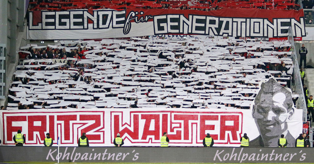 Für Fritz Walter: FCK-Block im Zeichen einer Legende