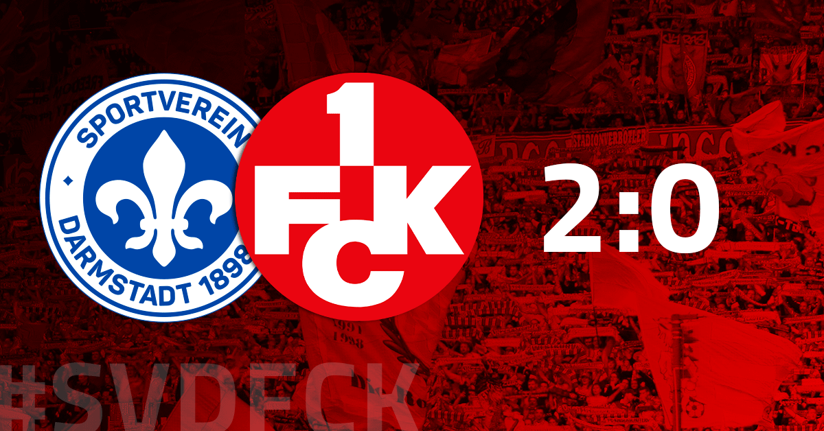 0:2-Niederlage in Darmstadt: FCK weiter bei 39 Punkten