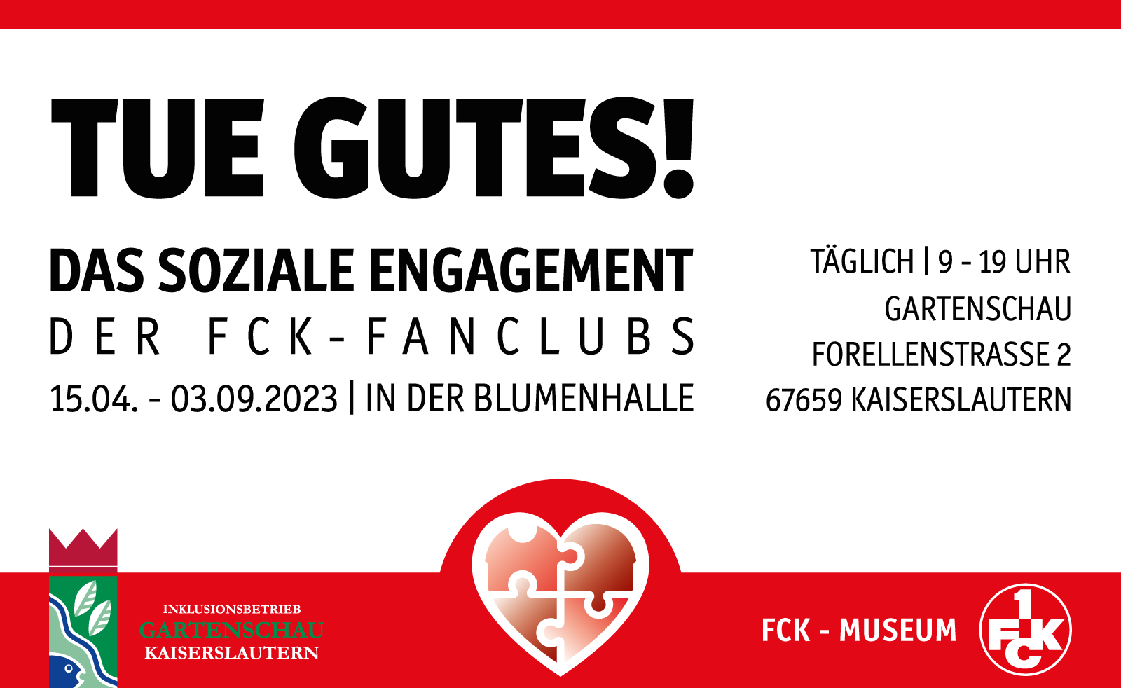 Ausstellung zum Sozialen Engagement der FCK-Fanclubs