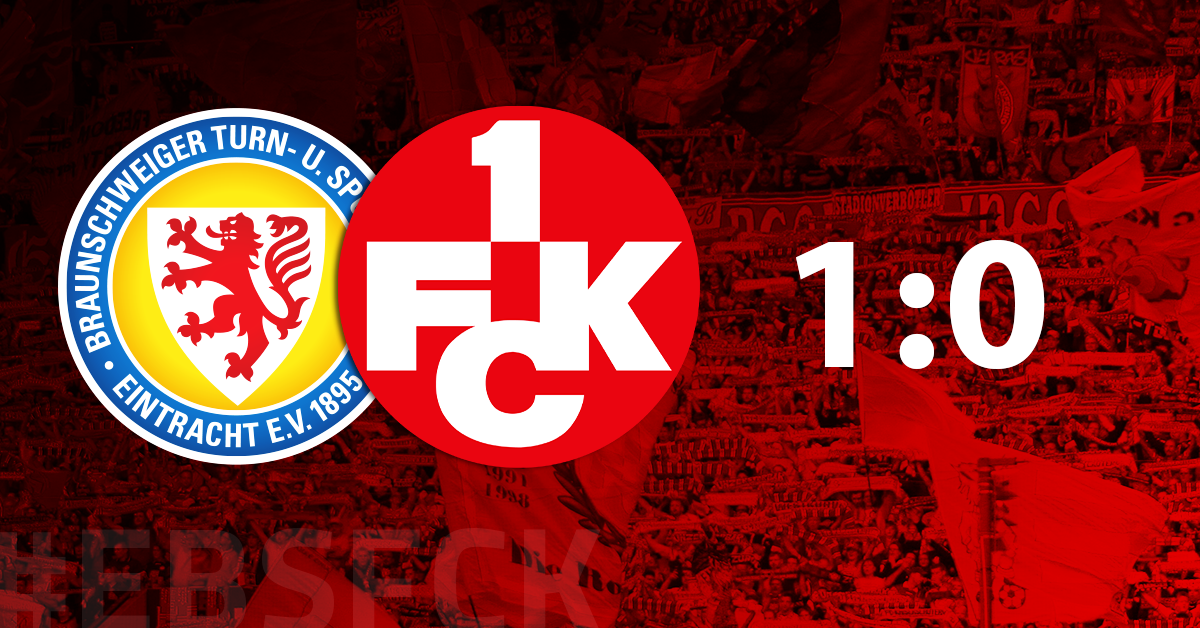 Zolinski an die Latte: FCK verliert 0:1 in Braunschweig