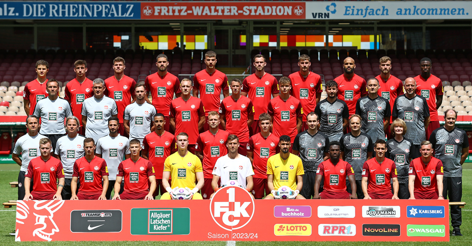 Mannschaftsfoto 2023/24: Das neue FCK-Team im Porträt
