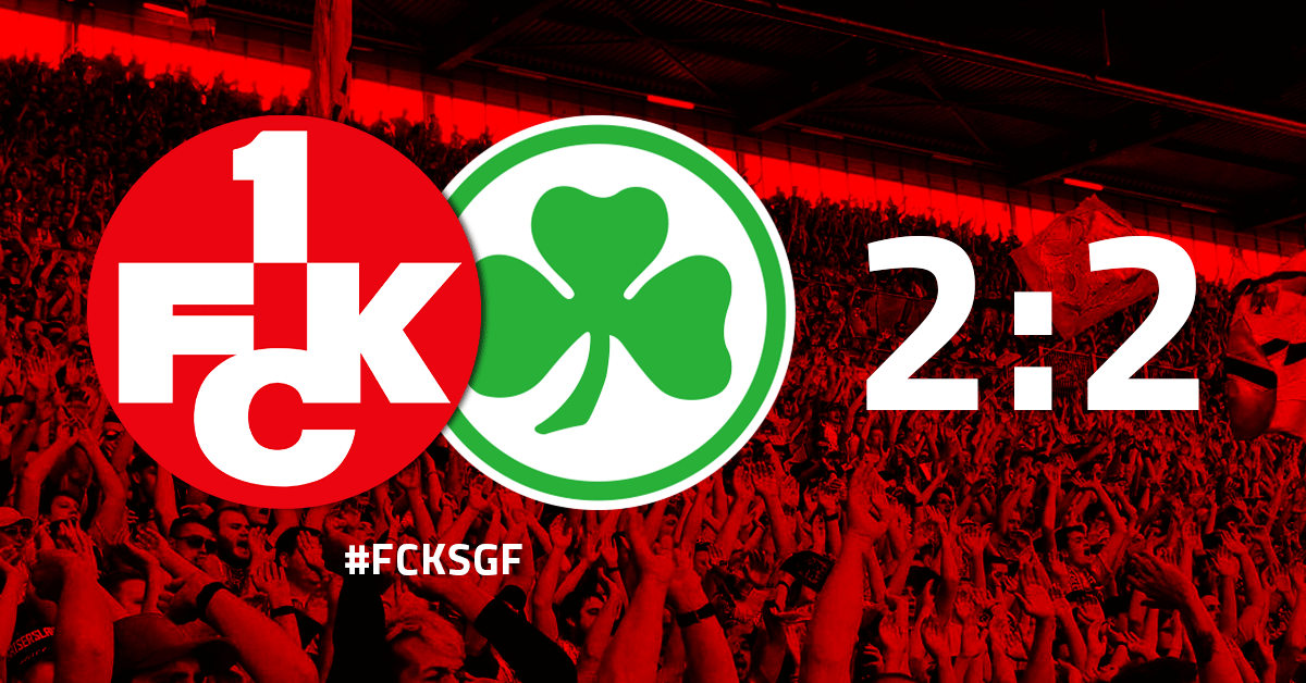 2:2 nach 0:2: Ache rettet FCK einen Punkt gegen Fürth