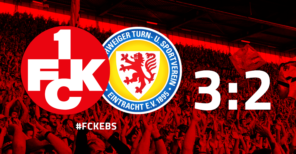 FCK nach 3:2 gegen Braunschweig weiter im Aufwind