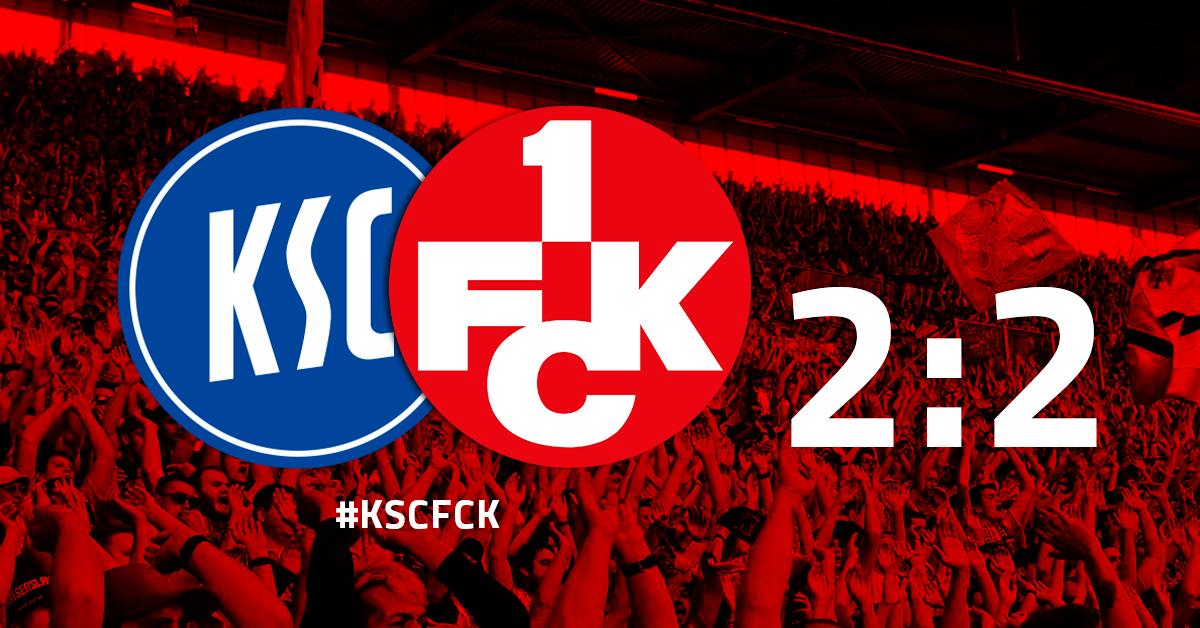 Kein Sieger im Derby: FCK und KSC trennen sich 2:2