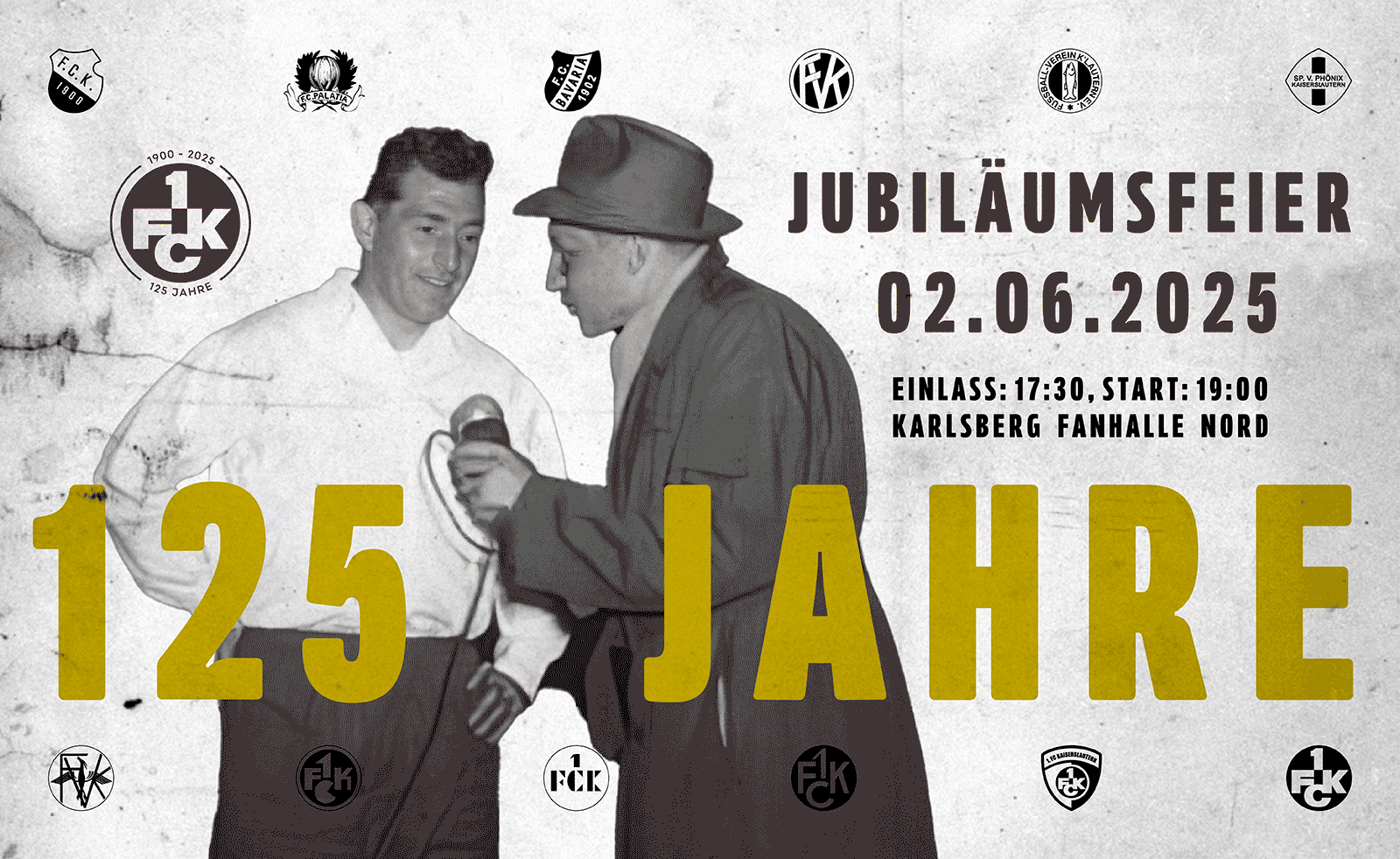 125 Jahre FCK: Programm für Party am 2. Juni steht fest