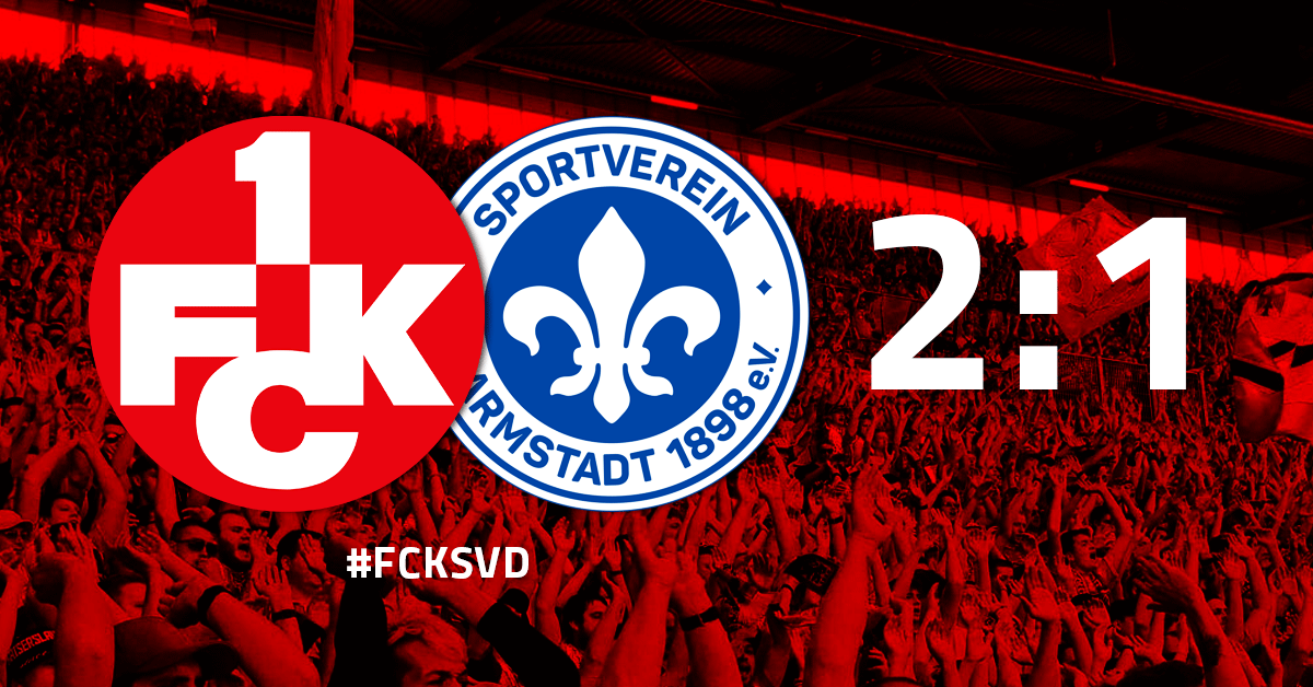2:1 gegen Darmstadt: FCK wahrt kleine Aufstiegschance