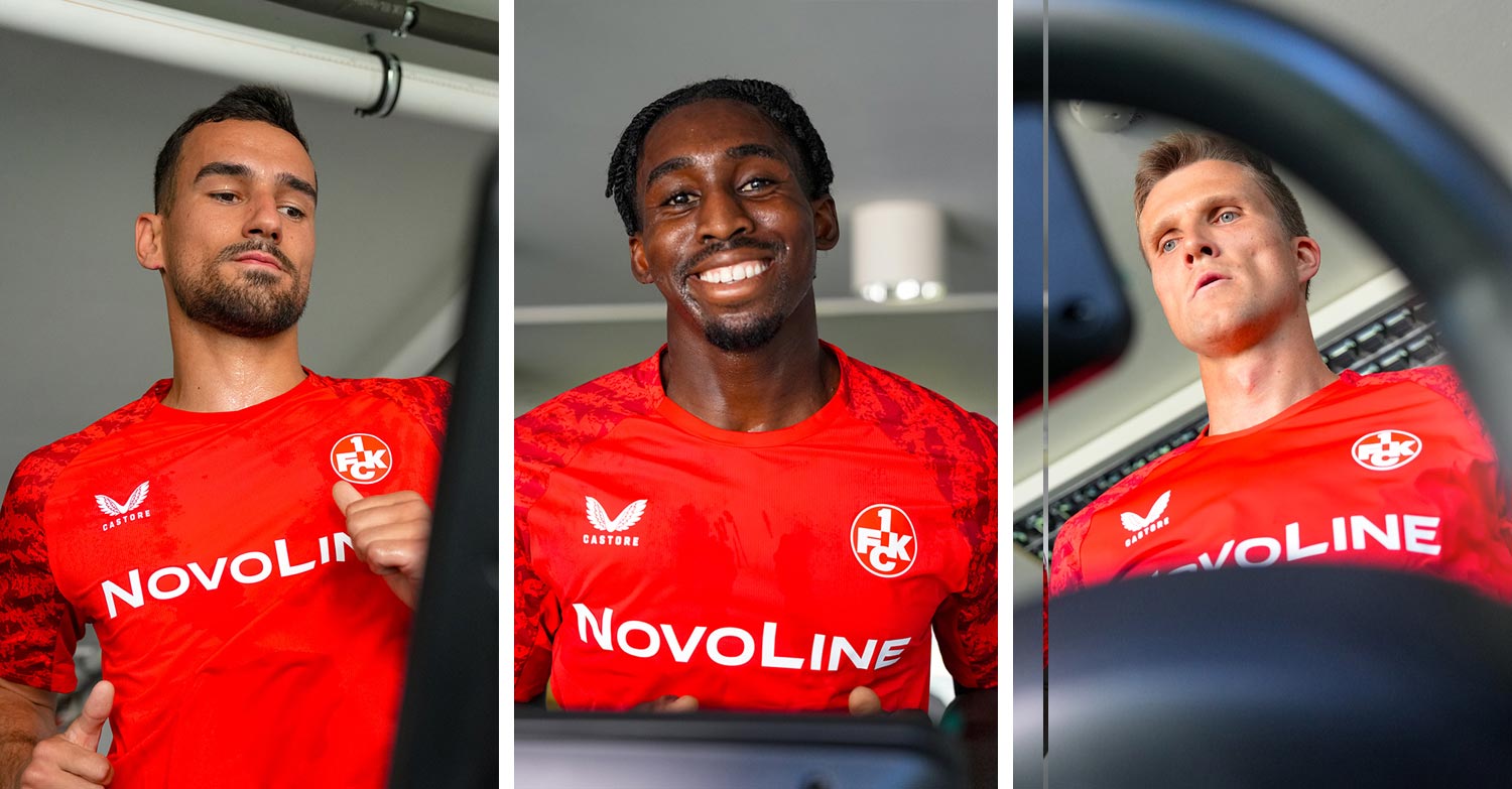 Laktattest mit vier Transfers und neuen Castore-Shirts